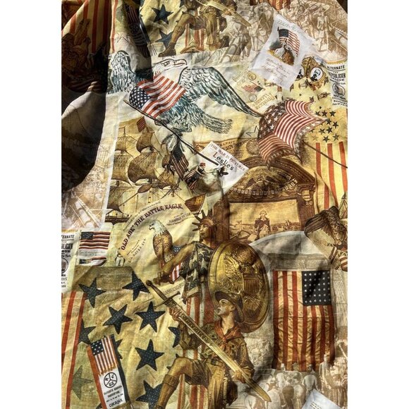 Vintage Media 1970’s Men’s Sz XL Long Sleeve USA Patriotic America Shirt RARE - Picture 6 of 15